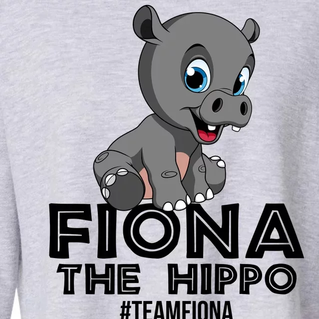 Fiona The Hippo #TeamFiona Hippopotamus Zoo Cropped Pullover Crew