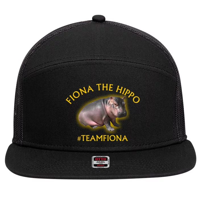 Fiona The Hippo #TeamFiona Photo 7 Panel Mesh Trucker Snapback Hat