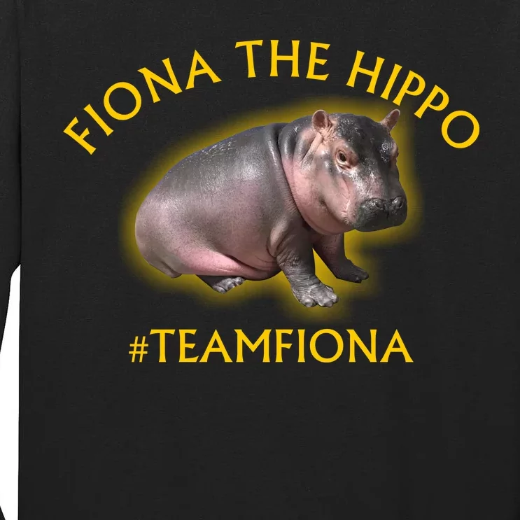 Fiona The Hippo #TeamFiona Photo Tall Long Sleeve T-Shirt