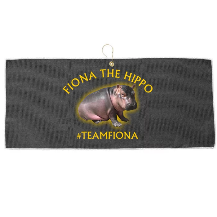 Fiona The Hippo #TeamFiona Photo Large Microfiber Waffle Golf Towel