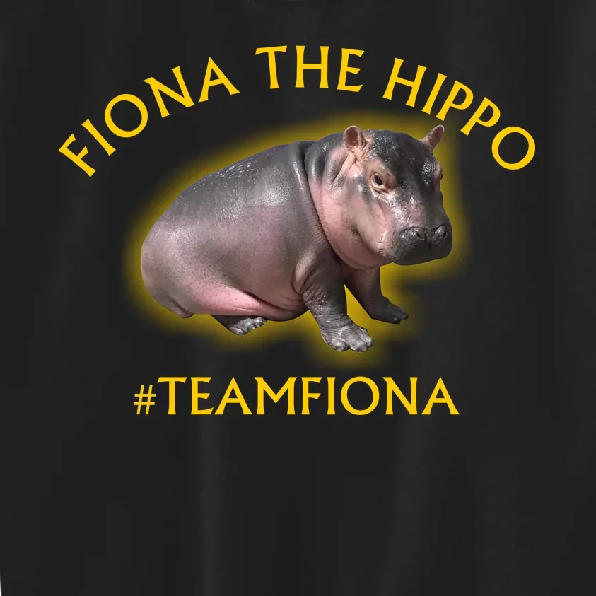 Fiona The Hippo #TeamFiona Photo Kids Sweatshirt