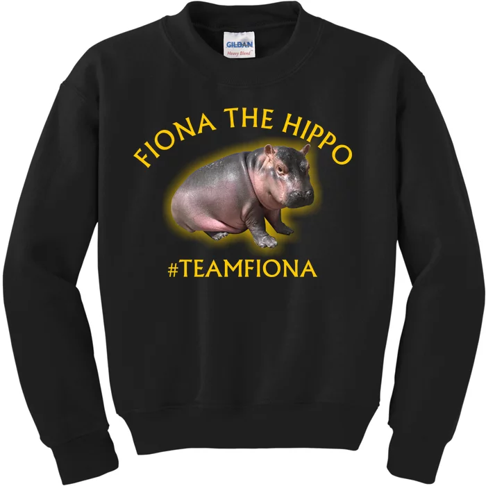 Fiona The Hippo #TeamFiona Photo Kids Sweatshirt