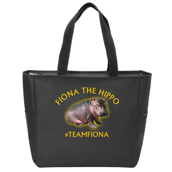 Fiona The Hippo #TeamFiona Photo Zip Tote Bag