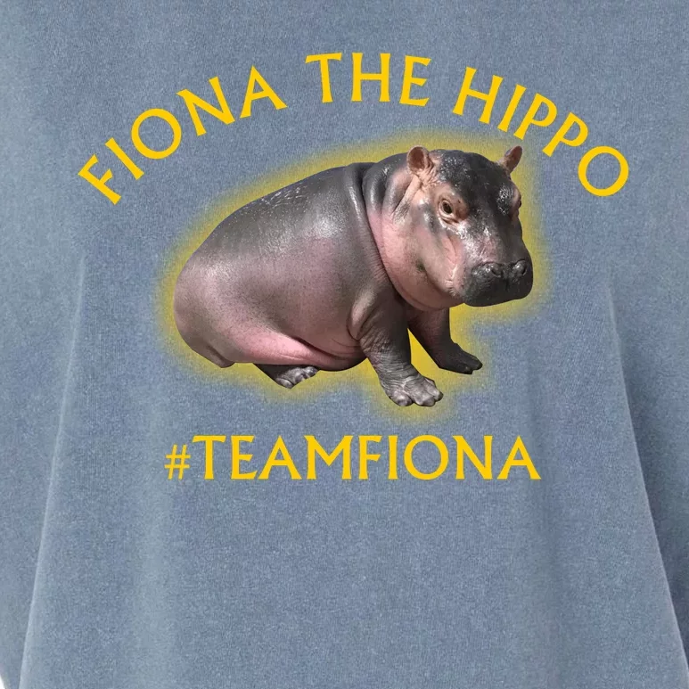 Fiona The Hippo #TeamFiona Photo Garment-Dyed Women's Muscle Tee