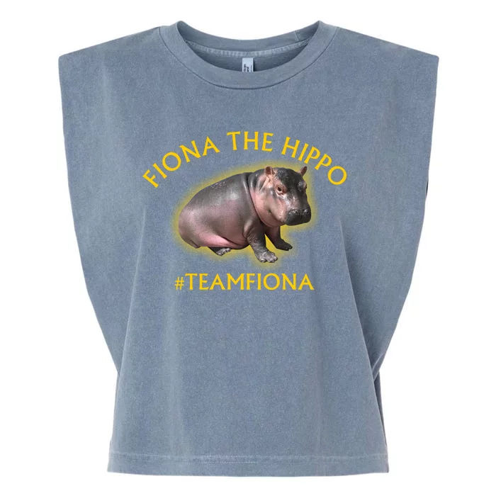 Fiona The Hippo #TeamFiona Photo Garment-Dyed Women's Muscle Tee