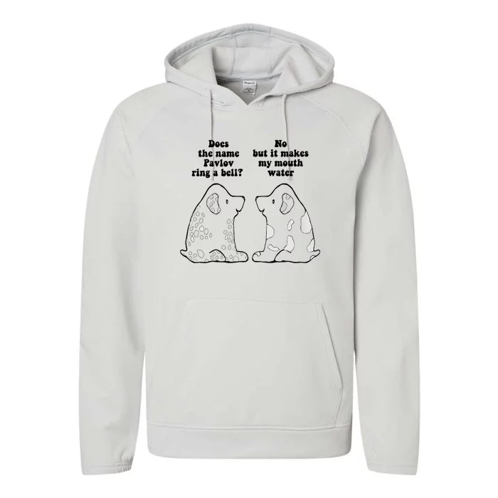 Funny Ivan Pavlov Dog Saying Humor Design Quote Performance Fleece Hoodie