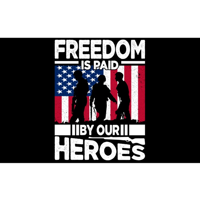 Freedom Is Paid By Our Heroes Memorial Day Gift Bumper Sticker