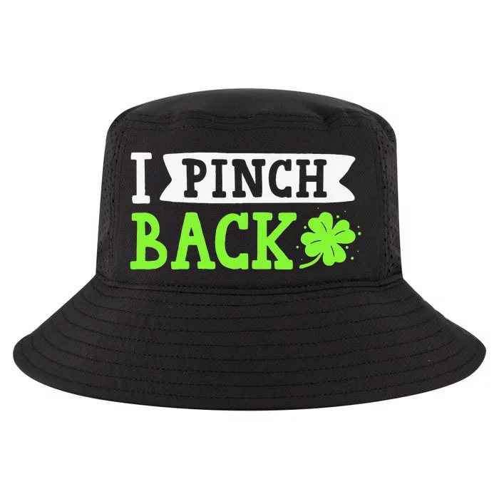 Funny I Pinch Back Saint Patrick's Day Lucky Irish Clover Funny Cool Comfort Performance Bucket Hat