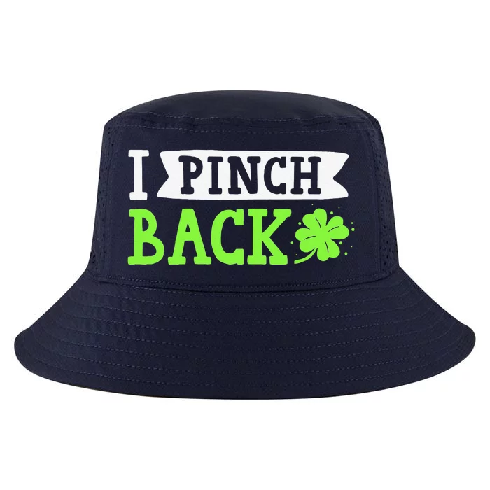 Funny I Pinch Back Saint Patrick's Day Lucky Irish Clover Cool Comfort Performance Bucket Hat