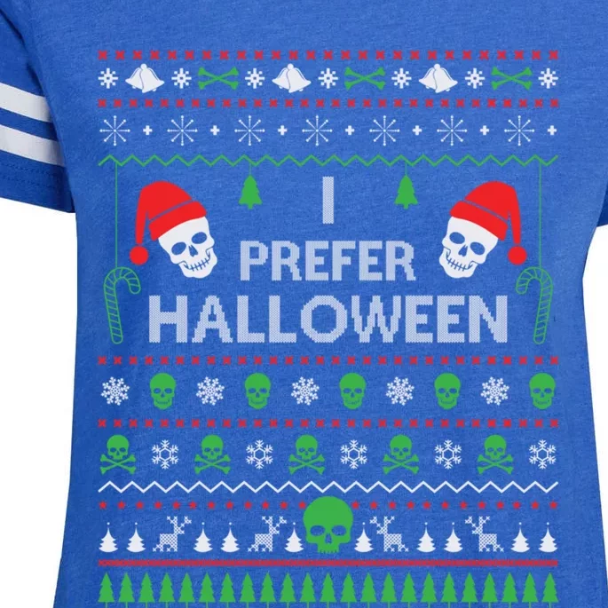 Funny I Prefer Halloween Christmas Sweater Best Ugly Xmas Cute Gift Enza Ladies Jersey Football T-Shirt