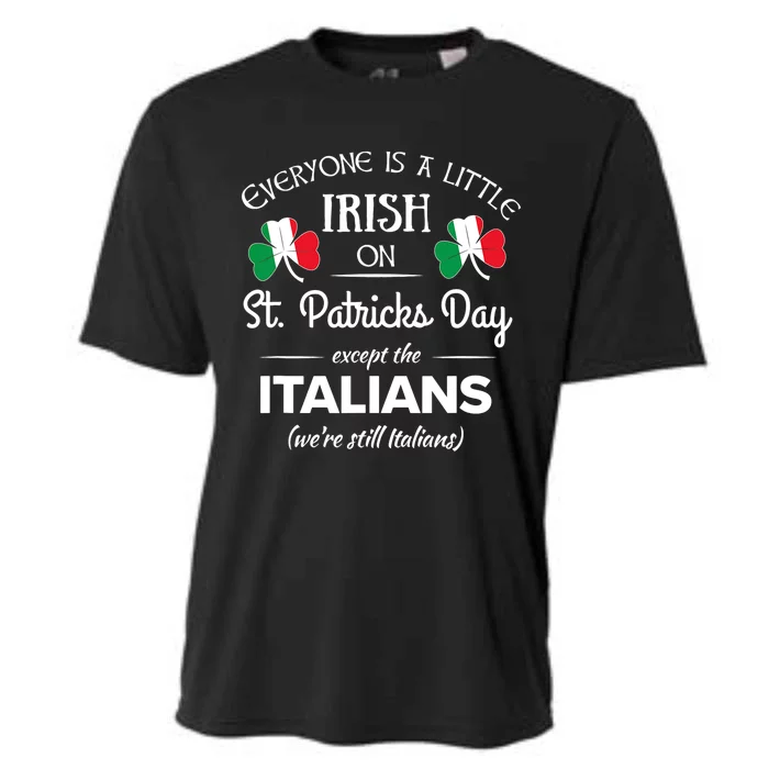 Funny Italian Pride Irish St. Patricks Day Italians Cooling Performance Crew T-Shirt