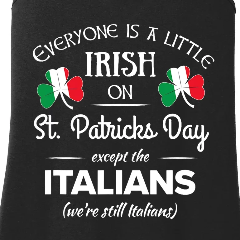 Funny Italian Pride Irish St. Patricks Day Italians Ladies Essential Tank