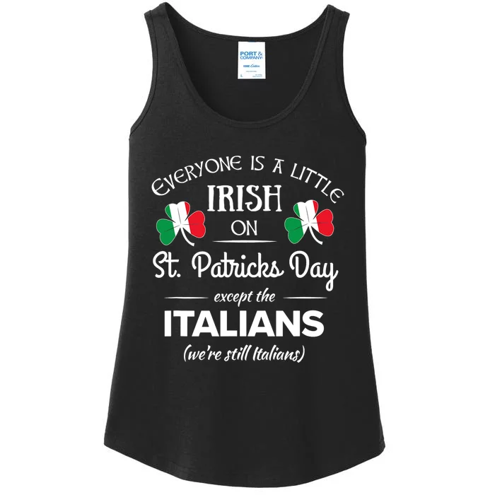 Funny Italian Pride Irish St. Patricks Day Italians Ladies Essential Tank