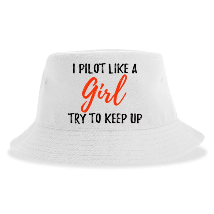 Funny I Pilot Like A Gift Idea Meaningful Gift Sustainable Bucket Hat