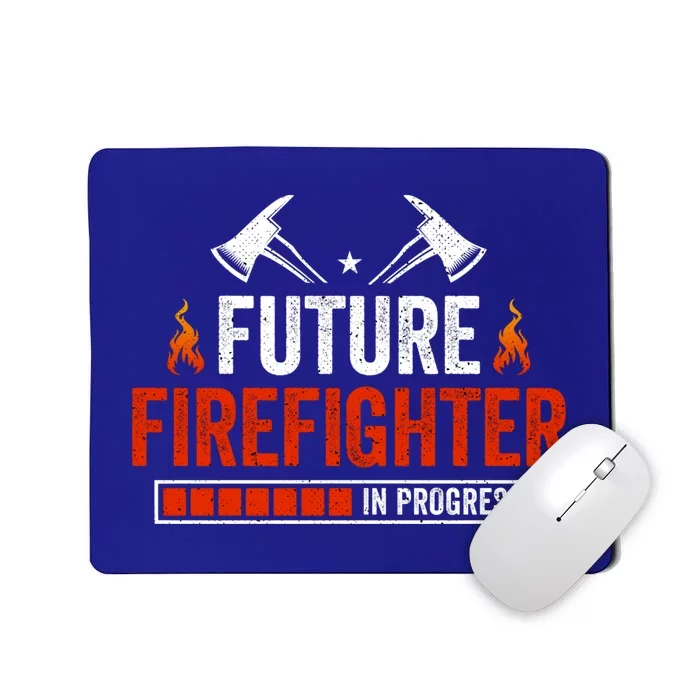 Firefighter In Progress Fire Fire Rescue First Responder Meaningful Gift Mousepad