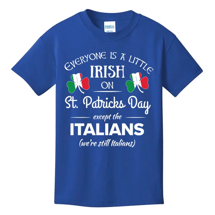 Funny Italian Pride Gift Irish St Patricks Day Italians Gift Kids T-Shirt