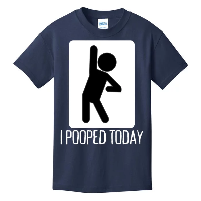 Funny I Pooped Today Humor I Pooped Kids T-Shirt