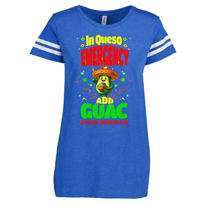 Funny In Queso Emergency Add Guac Enza Ladies Jersey Football T-Shirt