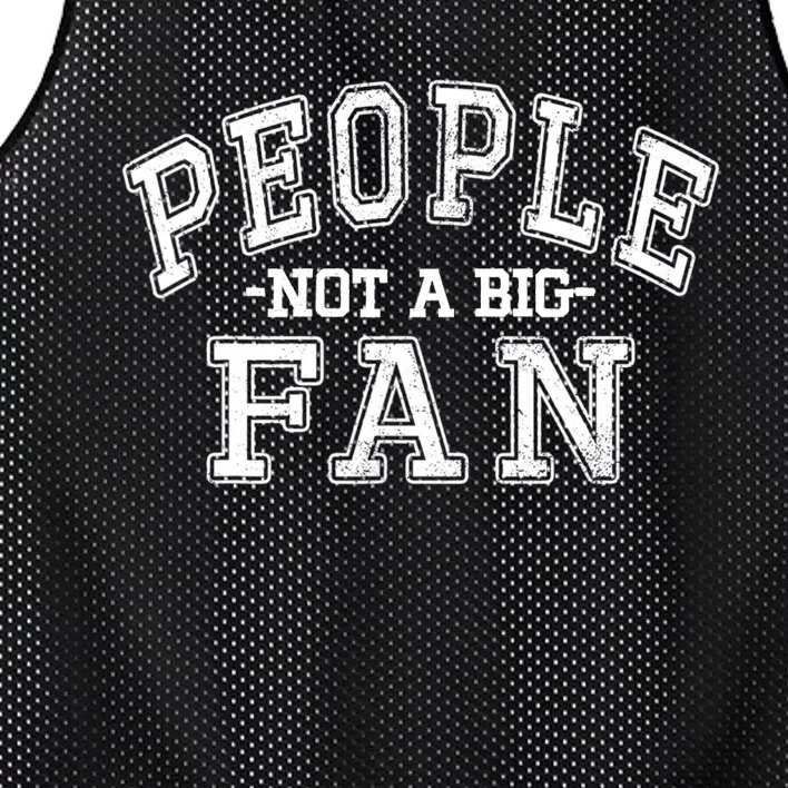 Funny Introvert Quotes People Not A Big Fan Mesh Reversible Basketball Jersey Tank