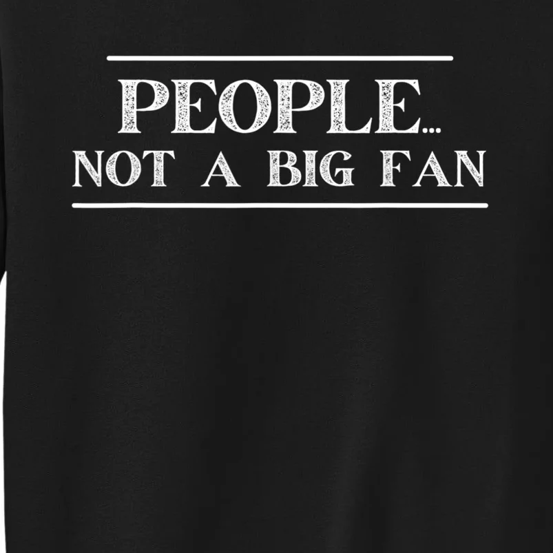 Funny Introvert Quotes People Not A Big Fan Sweatshirt