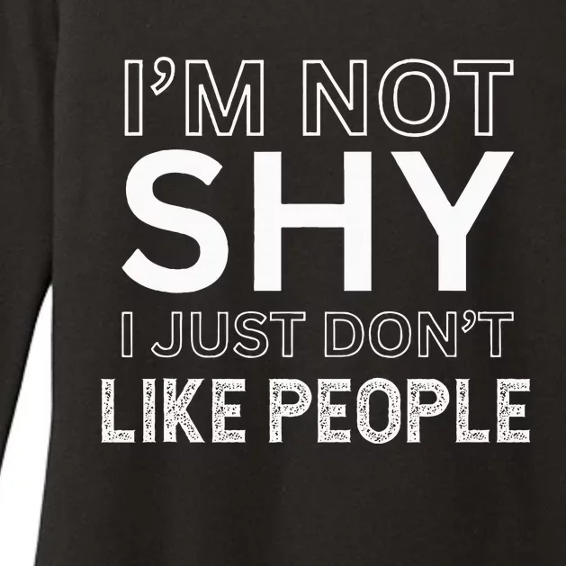 Funny Introvert Quotes And Sayings About Not Being Shy Womens CVC Long Sleeve Shirt