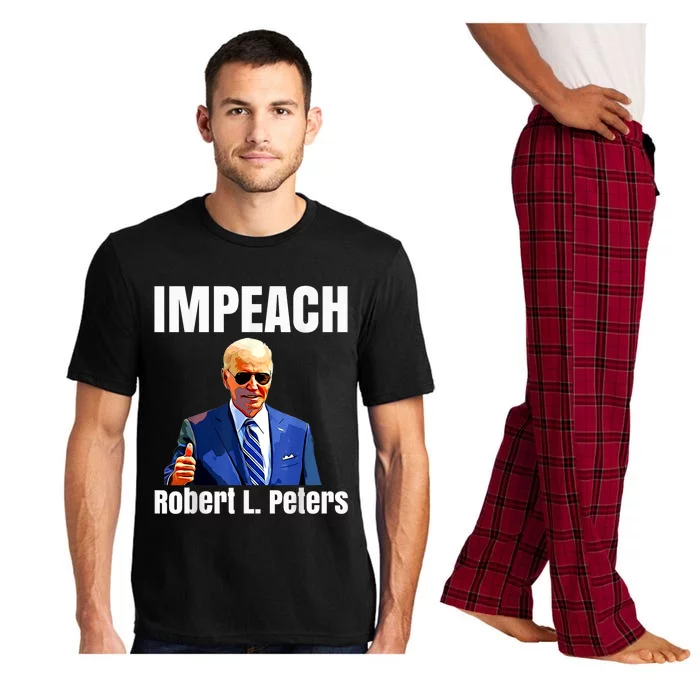 Funny Impeach Robert L Peters Anti Biden Trump Lover Pajama Set