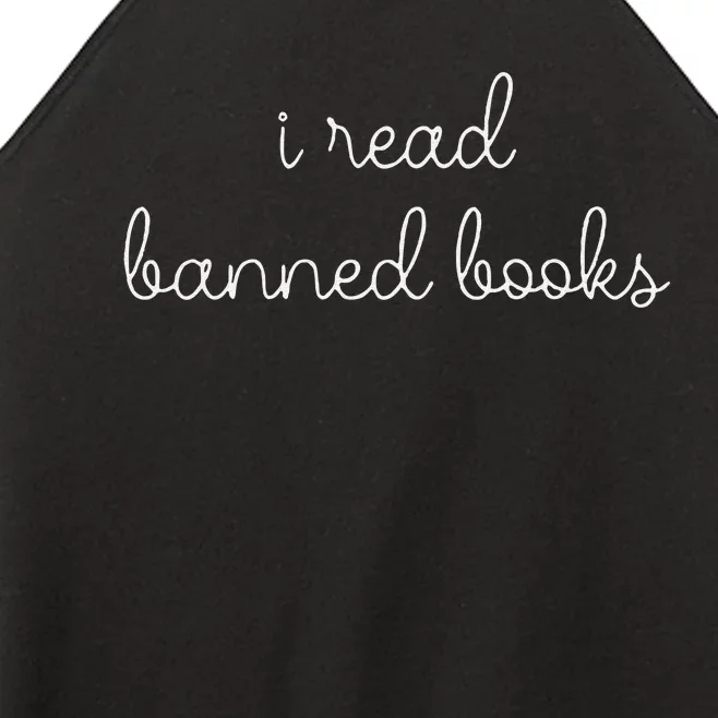 Funny I Read Banned Books Joy Behar Women’s Perfect Tri Rocker Tank