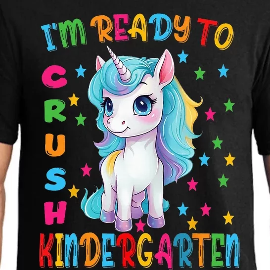 Funny Im Ready To Crush Kindergarten Back To The School Pajama Set