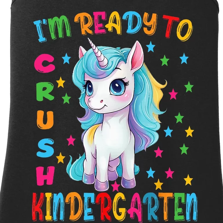 Funny Im Ready To Crush Kindergarten Back To The School Ladies Essential Tank