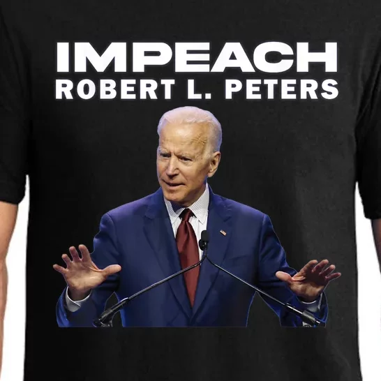 Funny Impeach Robert L Peters Anti Biden Political ProTrump Pajama Set