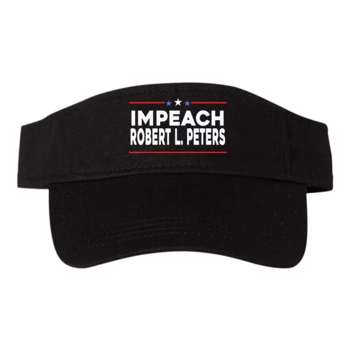 Funny Impeach Robert L Peters Anti Joe Biden Valucap Bio-Washed Visor