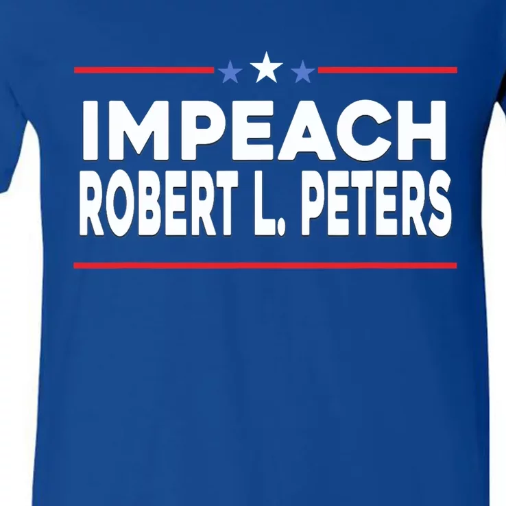 Funny Impeach Robert L Peters Anti Joe Biden V-Neck T-Shirt