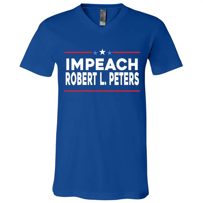 Funny Impeach Robert L Peters Anti Joe Biden V-Neck T-Shirt