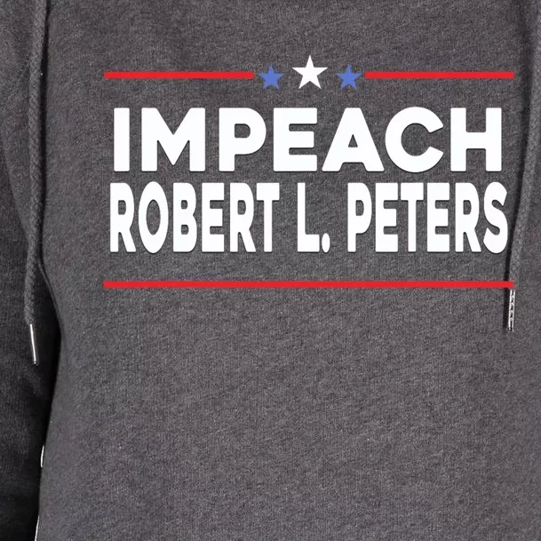 Funny Impeach Robert L Peters Anti Joe Biden Womens Funnel Neck Pullover Hood