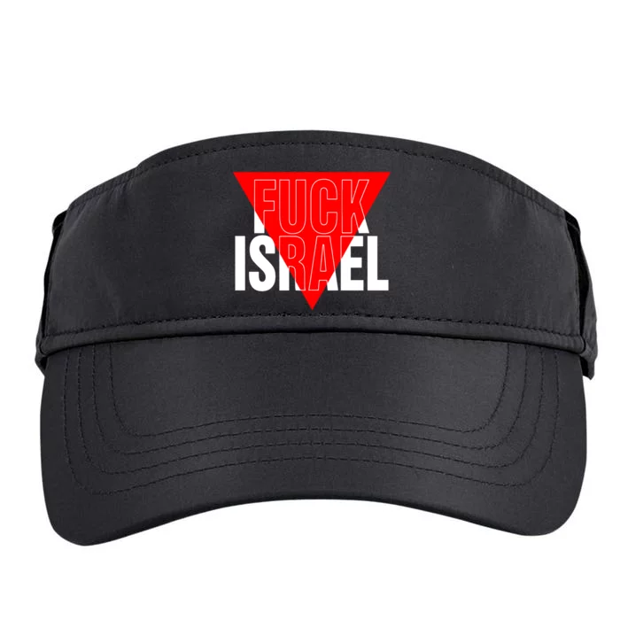 Fuck Israel Red Triangle Adult Drive Performance Visor