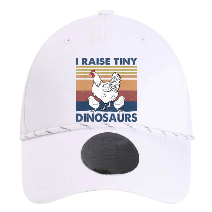 Funny I Raise Tiny Dinosaurs Chicken Joke Farmer Men Women Performance The Dyno Cap