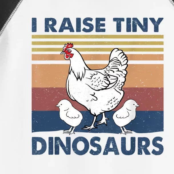 Funny I Raise Tiny Dinosaurs Chicken Joke Farmer Men Women Toddler Fine Jersey T-Shirt