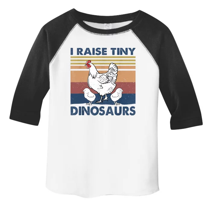 Funny I Raise Tiny Dinosaurs Chicken Joke Farmer Men Women Toddler Fine Jersey T-Shirt