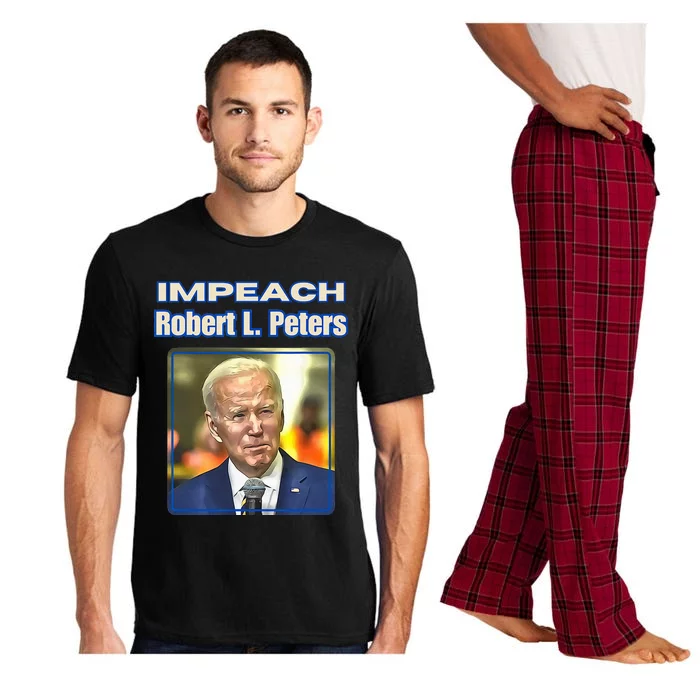 Funny Impeach Robert L Peters Anti Biden Political ProTrump Pajama Set