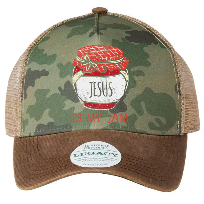 Fun Inspirational Religious Saying Cute Jesus Is My Jam Legacy Tie Dye Trucker Hat