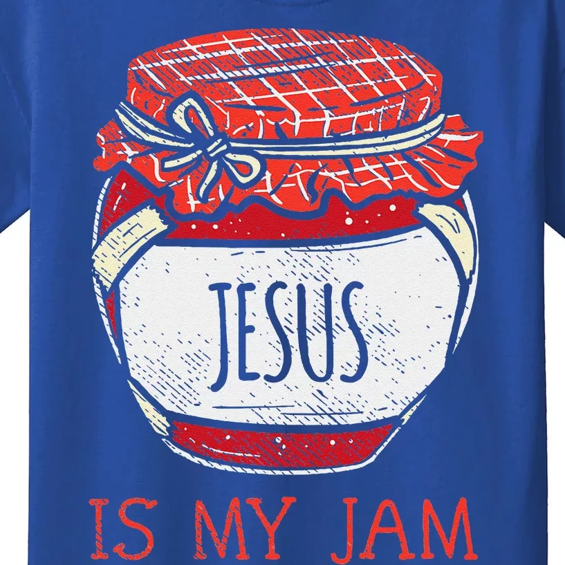 Fun Inspirational Religious Saying Cute Jesus Is My Jam Kids T-Shirt