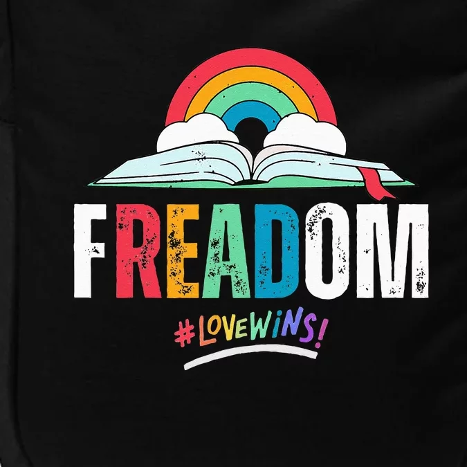 FREADom I Read Banned Books LGBTQ Reader Pride Librarian Impact Tech Backpack