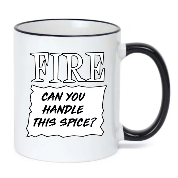 Fire Can you Handle This Spice? Black Color Changing Mug