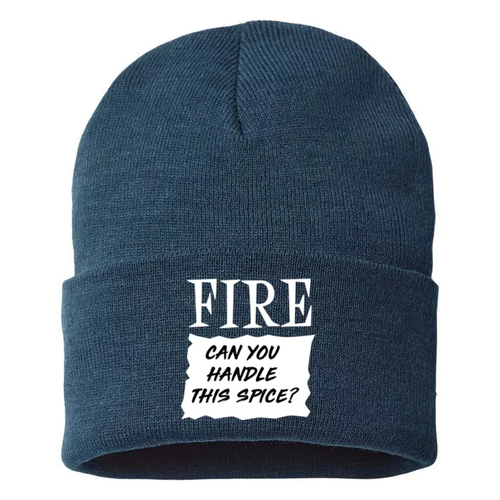 Fire Can you Handle This Spice? Sustainable Knit Beanie