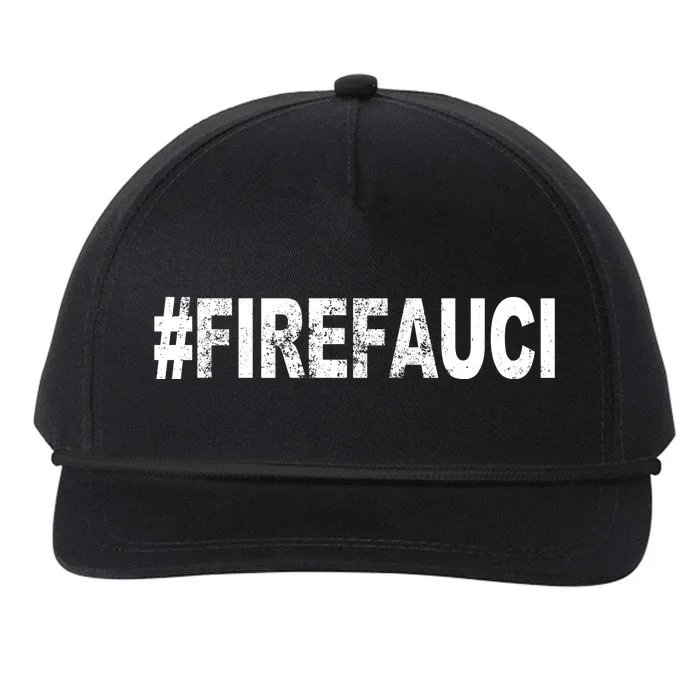 Fire Fauci Snapback Five-Panel Rope Hat