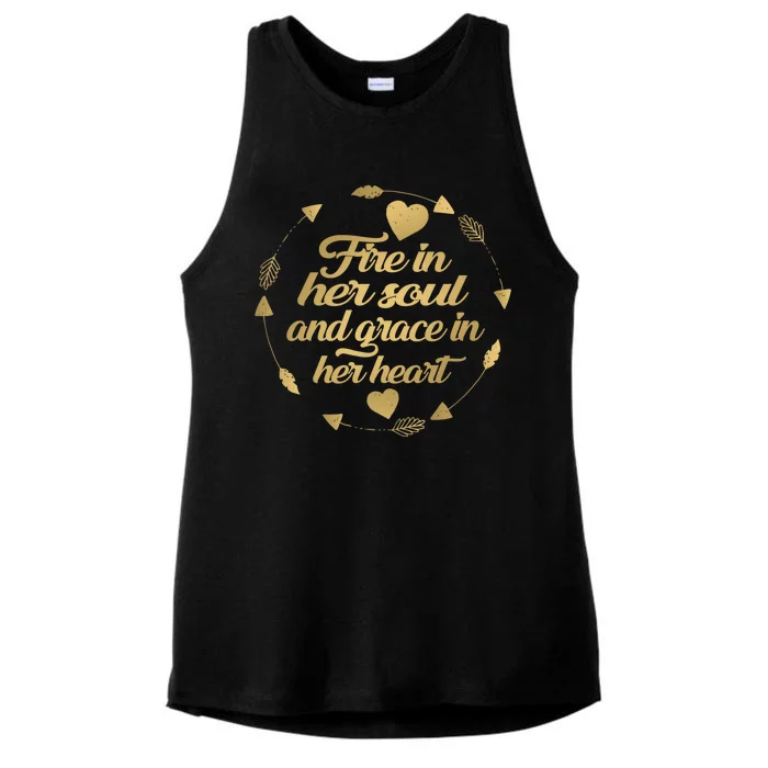 Fire In her Soul Ladies Tri-Blend Wicking Tank