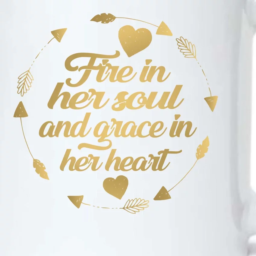 Fire In her Soul Black Color Changing Mug