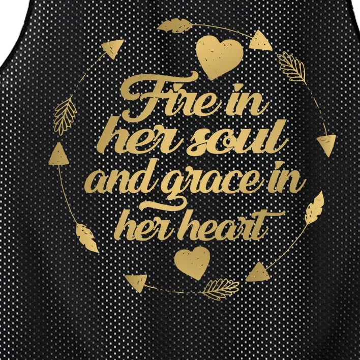 Fire In her Soul Mesh Reversible Basketball Jersey Tank