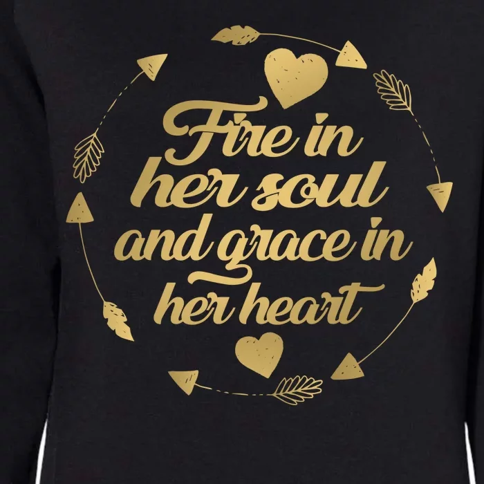 Fire In her Soul Womens California Wash Sweatshirt