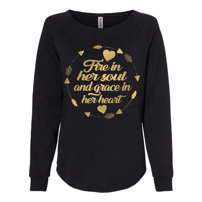 Fire In her Soul Womens California Wash Sweatshirt